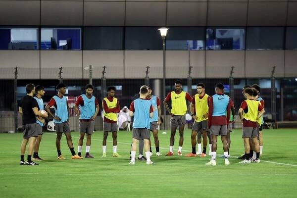 من مران المنتخب القطري