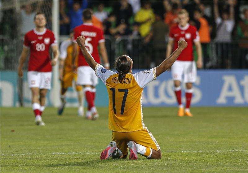 من مواجهة مولدوفا أمام بولندا