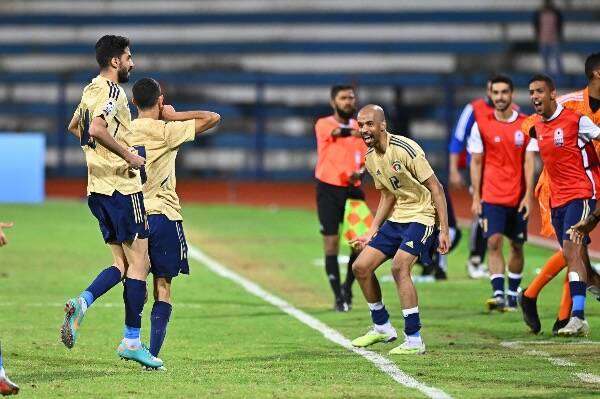 فرحة المنتخب الكويتي بالتعاد