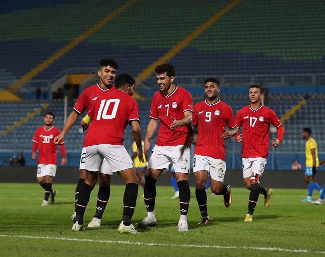 لاعبو منتخب مصر الأولمبي