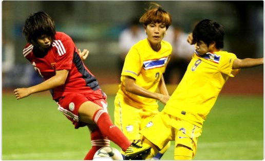 صورة من مباراة الصين وتايلاند