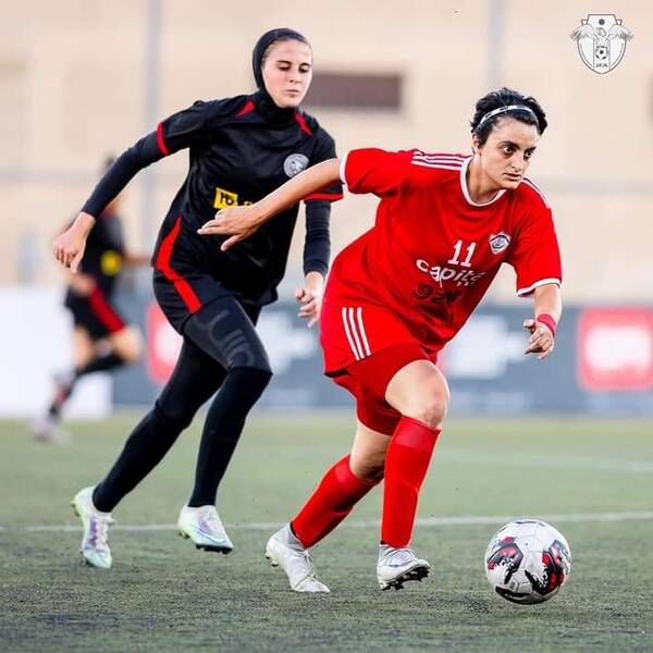 من مباريات الكرة الأردنية للسيدات