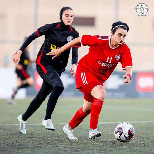 من مباريات الكرة الأردنية للسيدات