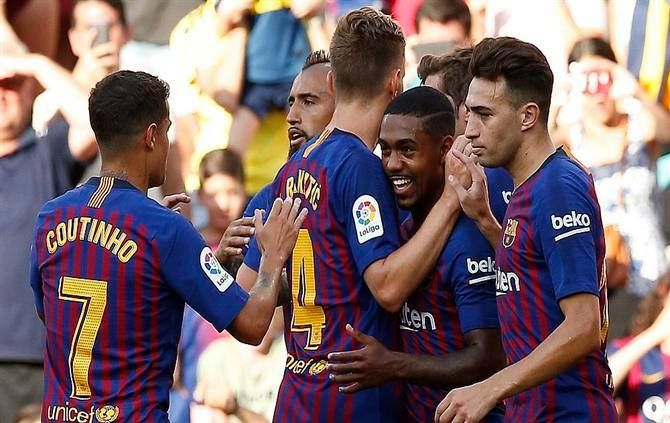 مالكوم وسط لاعبي برشلونة (أرشيفية)