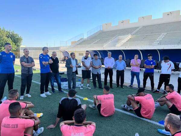 من لقاء إدارة الجليل بفريق الكرة