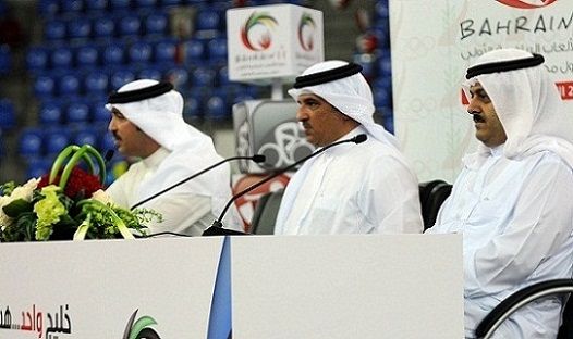 جانب من المؤتمر الصحافي الذي تم فيه تدشين الشعار و التعويذة  