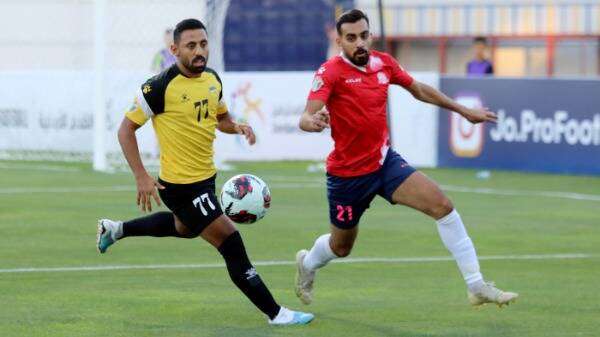 من لقاء الحسين إربد وشباب الأردن