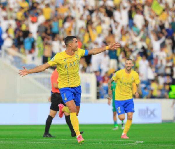 كريستيانو رونالدو وفرحته بهدفه