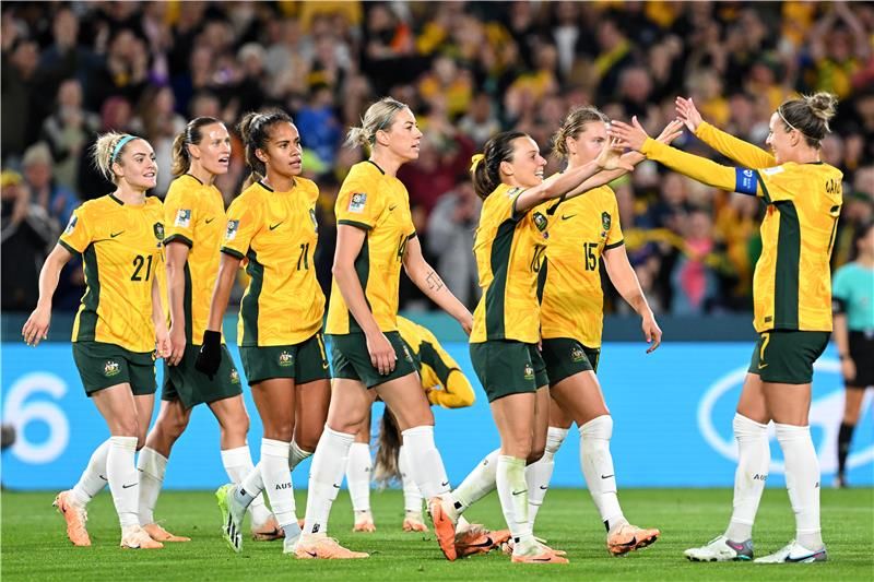 فرحة لاعبات أستراليا