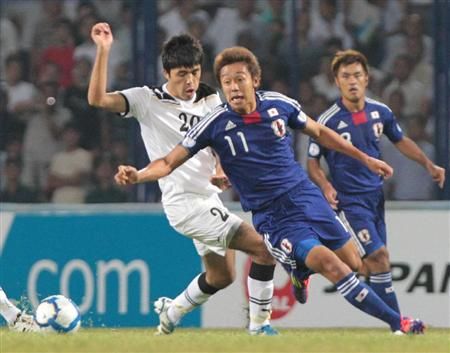 هيروشي كيوتاكي في مباراة أوزباكستان بطشقند