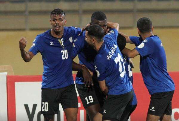 فرحة لاعبي شباب العقبة