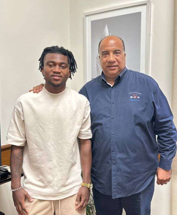 الكاميروني فرانك مع محمد مصيلحي