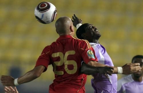 وائل جمعة أثناء مباراة الأهلي والوداد بالقاهرة