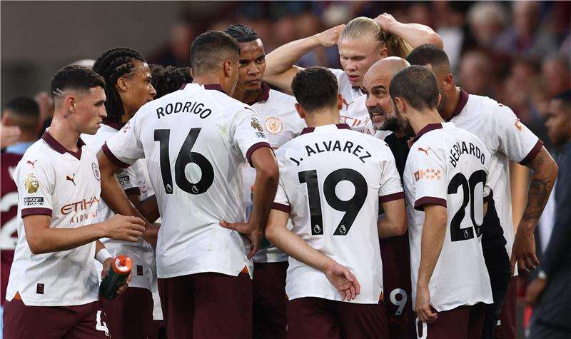 لاعبو مانشستر سيتي