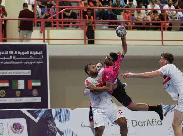 من مباراة يد الزمالك الأخيرة