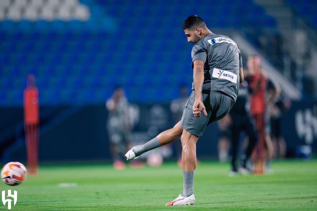 ميتروفيتش في تدريبات الهلال