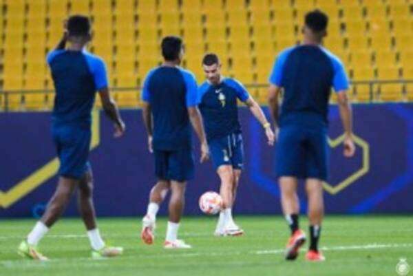 رونالدو من مران النصر