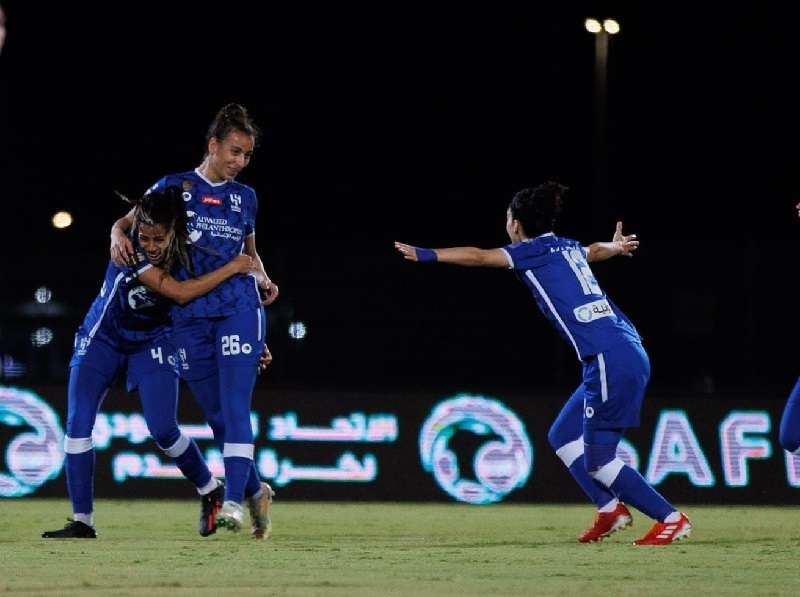 لاعبات نادي الهلال السعودي