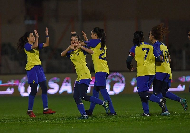 لاعبات نادي النصر السعودي