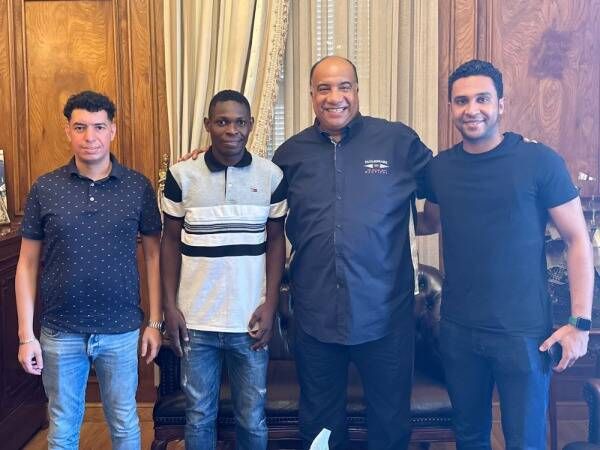 بيكالي أوبامي مع إدارة الاتحاد السكندري