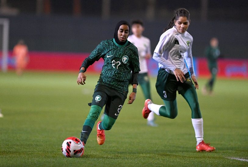 من لقاء منتخبي السعودية وباكستان