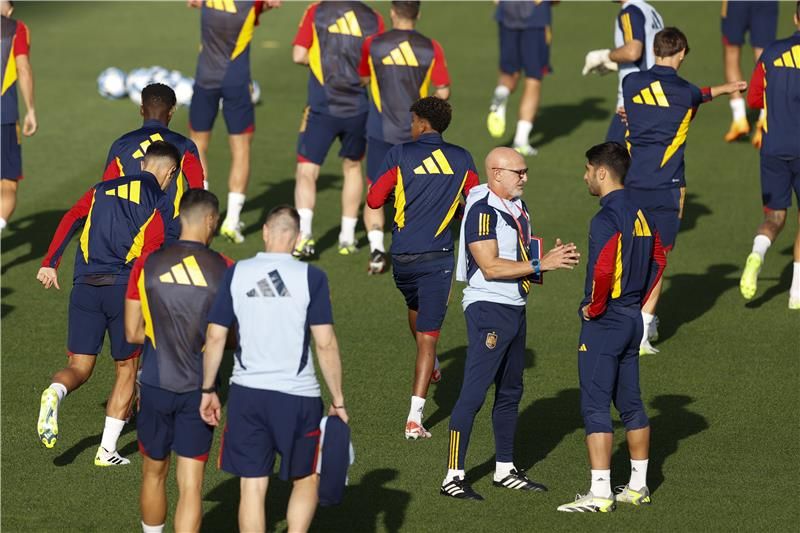 من مران المنتخب الإسباني