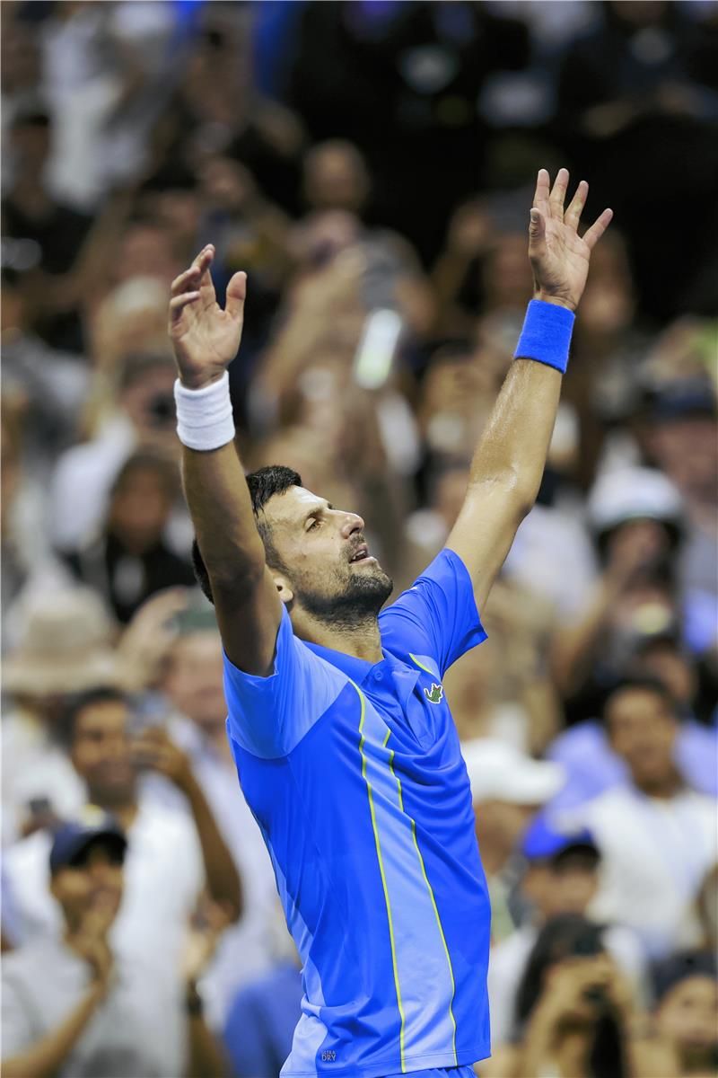 من احتفال ديوكوفيتش