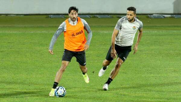 من تدريبات منتخب الأردن