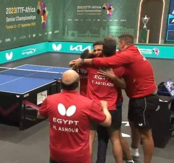 فرحة لاعبي منتخب مصر