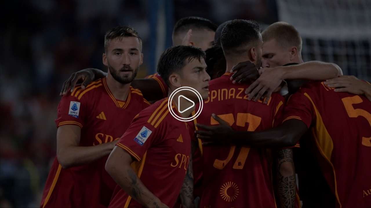 فرحة لاعبي روما