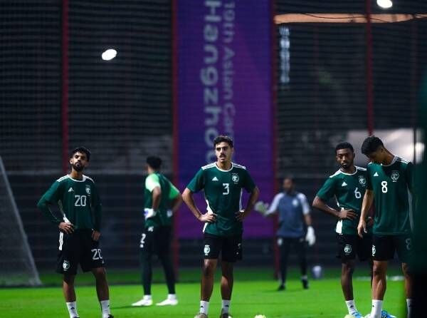 من تحضيرات المنتخب السعودي