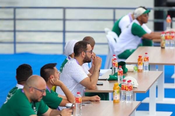 جانب من بعثة السعودية