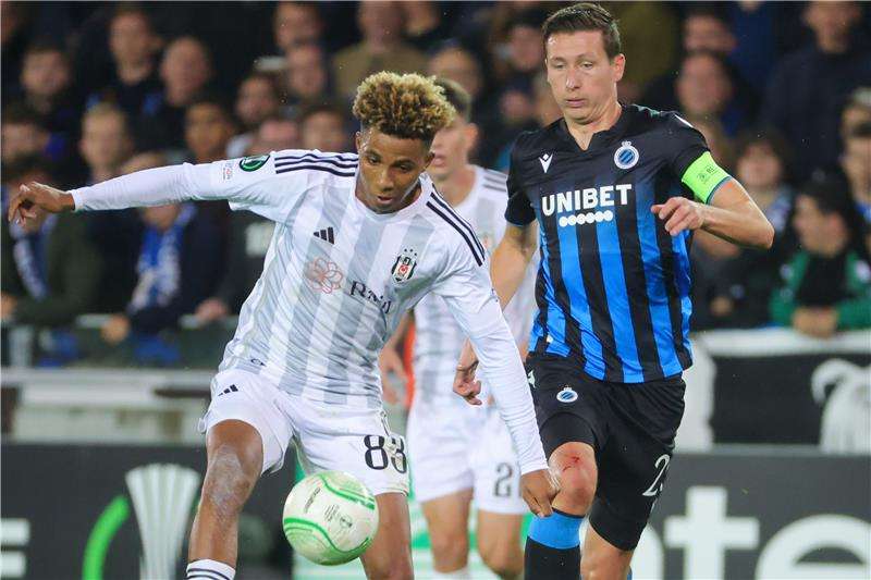 من مواجهة بشكتاش وكلوب بروج البلجيكي