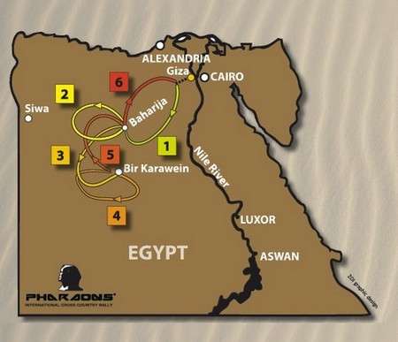 خط مسار الرالي وجولاتة