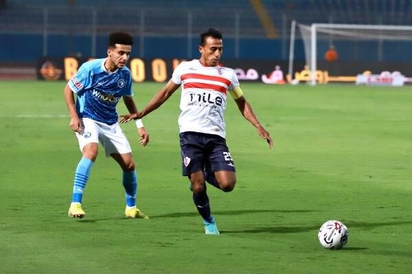 من لقاء الزمالك وبيراميدز في افتتاح الدوري