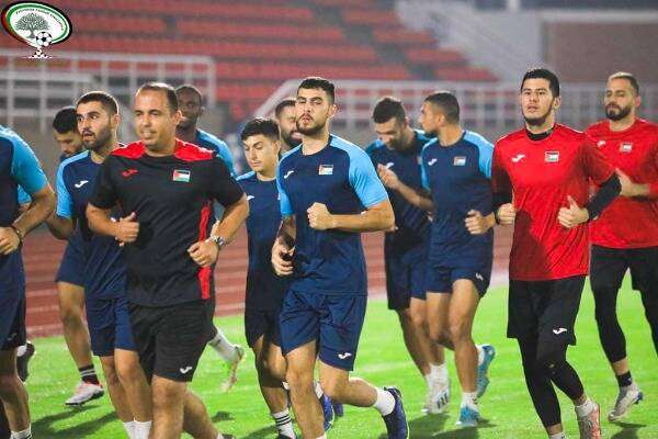 من تدريبات الأولمبي الفلسطيني