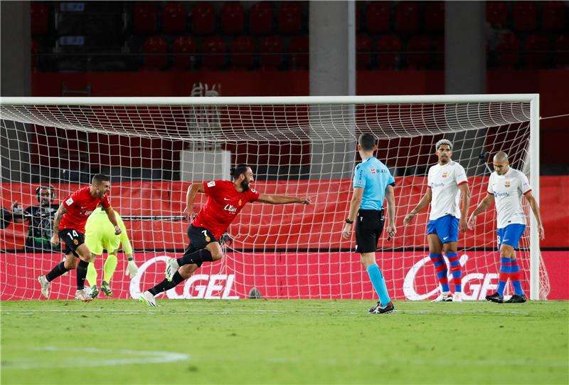 فرحة مايوركا بالهدف الأول