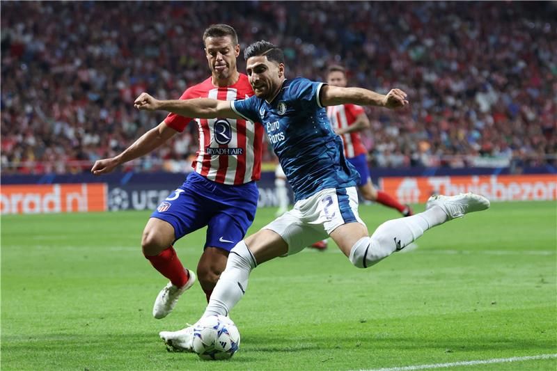 من مباراة أتلتيكو مدريد وفينورد