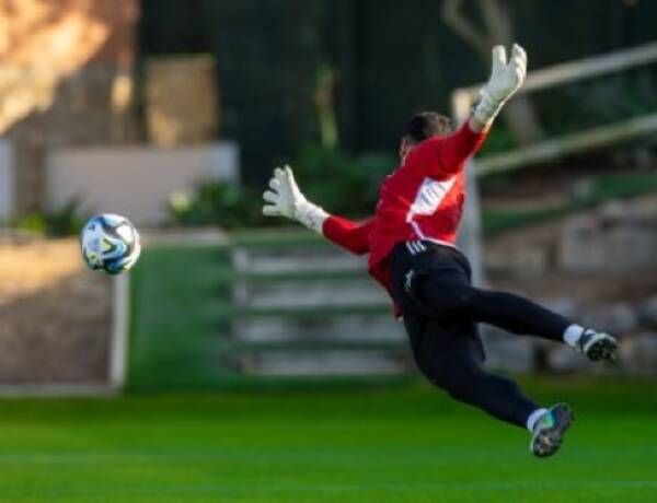 من تدريبات المنتخب السعودي