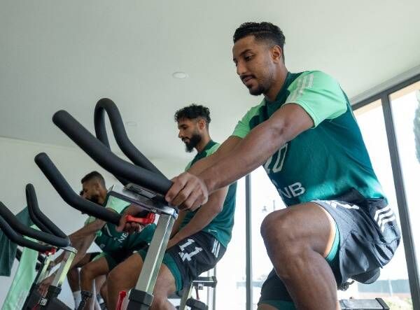 من تدريبات المنتخب السعودي
