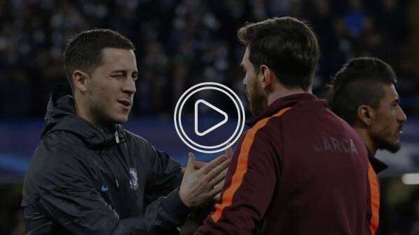 ميسي وهازارد