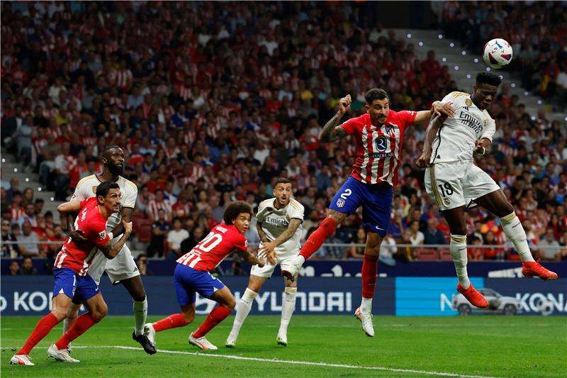 من مباراة سابقة بين ريال مدريد وأتلتيكو مدريد