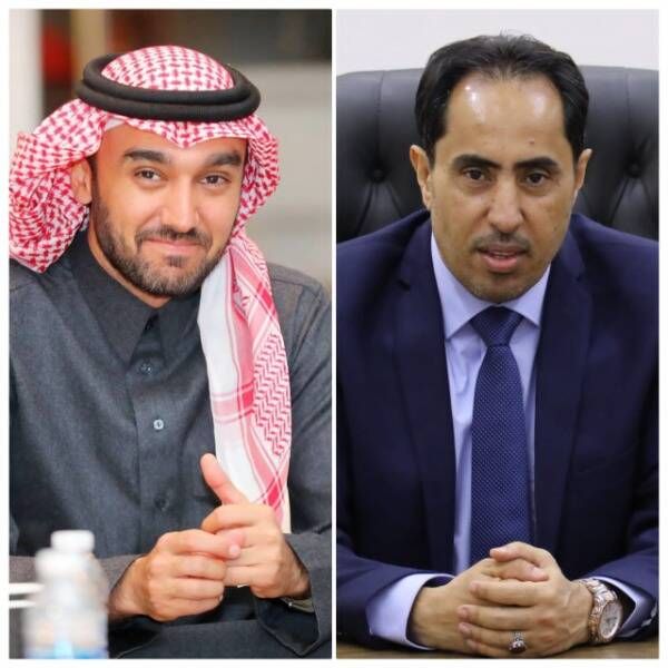 نايف صالح والأمير عبدالعزيز بن تركي