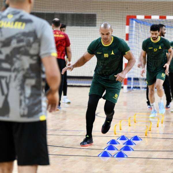 من استعدادات فريق الخليج السعودي للبطولة