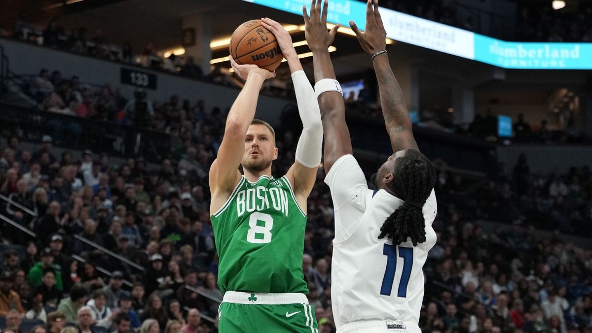 جانب من لقاء تمبر وولفز وبوسطن سلتيكس