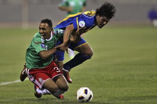 جانب من مباراة الذهاب بين الفريقين