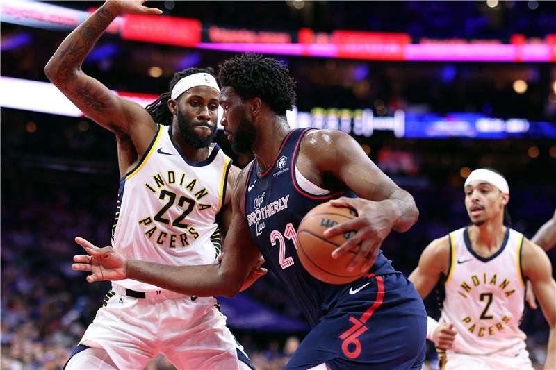 من مباراة إنديانا بيسرز وفيلادلفيا سيفنتي سيكسرز