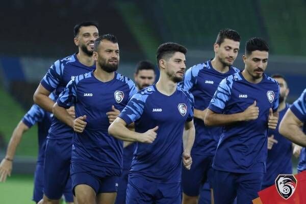 لاعبو منتخب سوريا
