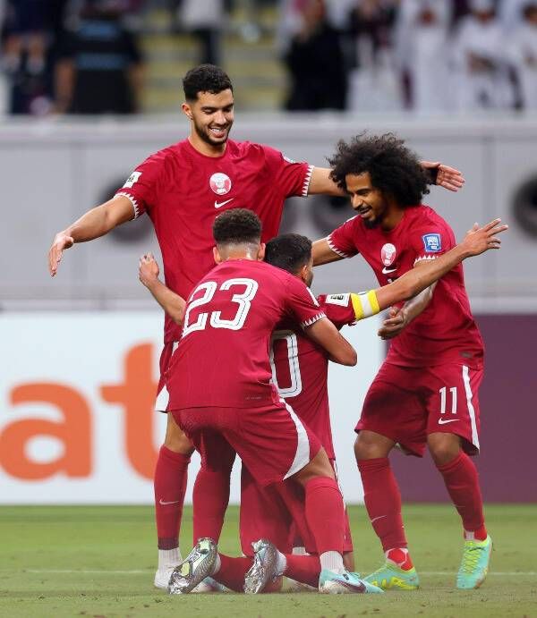 لاعبو منتخب قطر