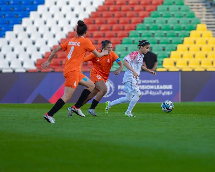 من لقاء الوحدة والتقدم بدوري الدرجة الأولى للسيدات